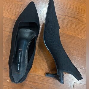 French Connection Black Sling back heels size 8